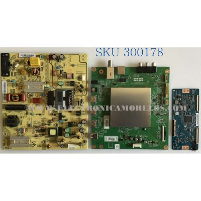 KIT DE TARJETAS PARA TV TOSHIBA / MAIN 631V0G00240 / UC14 VTV-L55731 REV:1 / FUENTE 1T92000001I / FSP134-4FS01 / T-CON 5550T32C13 / 55T32-C0F / PANEL U500DU01 TT104 / MODELO 50LF621U19